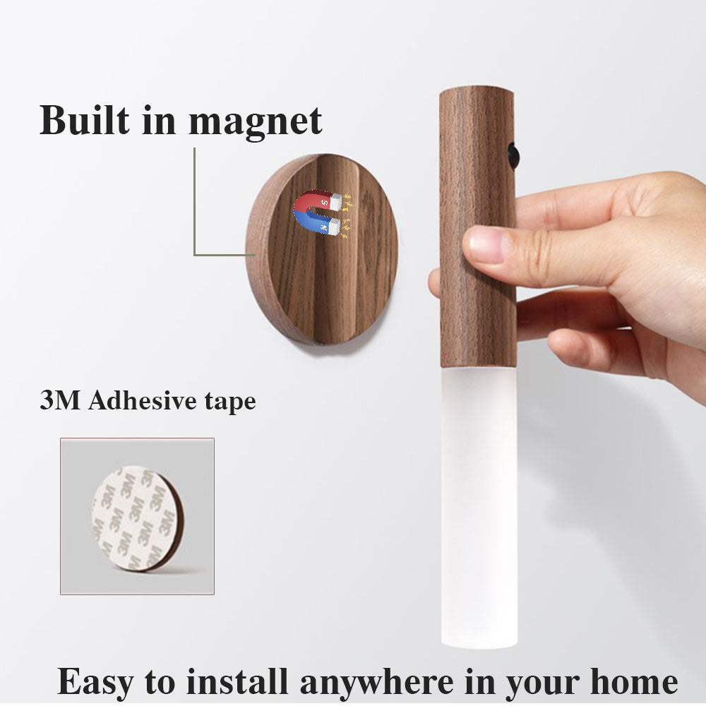 Wooden Magnetic Sensor Night Light
