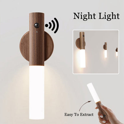 Wooden Magnetic Sensor Night Light